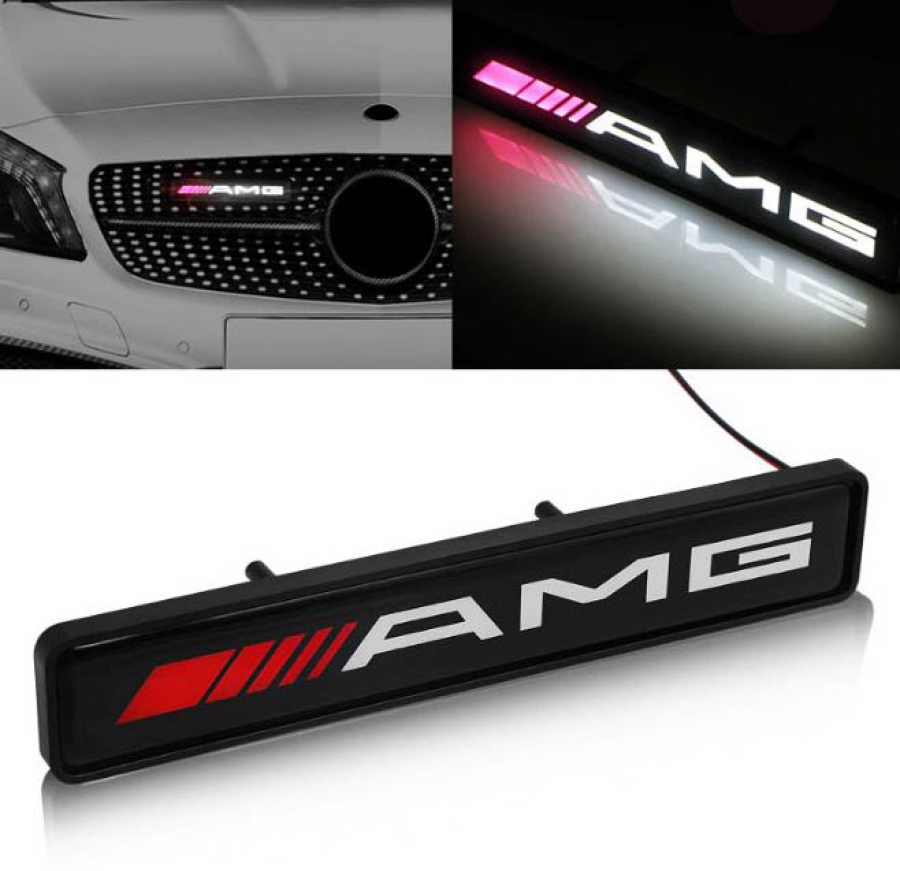 AMG Frontgrill Emblem Badge LED-Licht